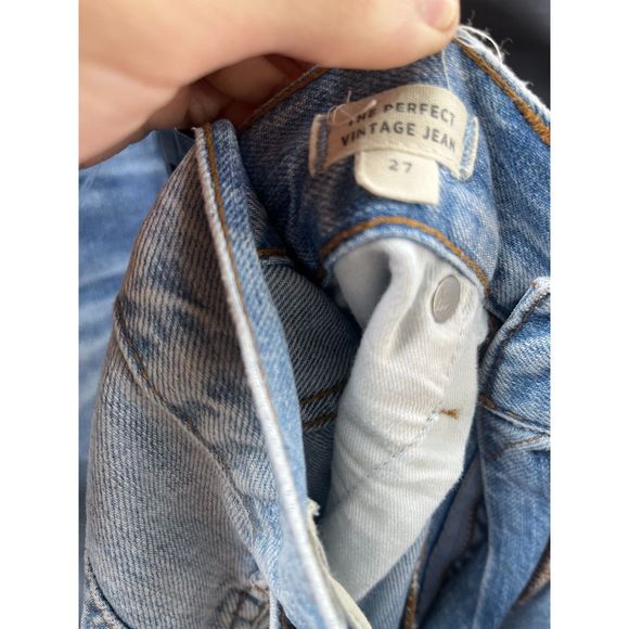 Madewell The Perfect Vintage High Waist Rise 100% Cotton Stone Washed Jeans 27 - Picture 5 of 11